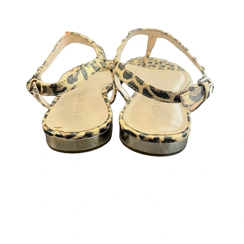 FRANCO Sarto Animal print‎ sandals Size 9